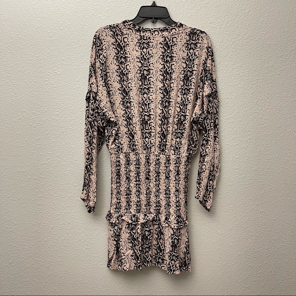 NWT✨ AQUA Snake Print Smocked Mini Dress - 100% Exclusive - Picture 7 of 10